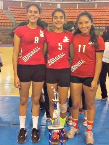 Tehuecanenses Ganadoras de 4to Lugar Handball