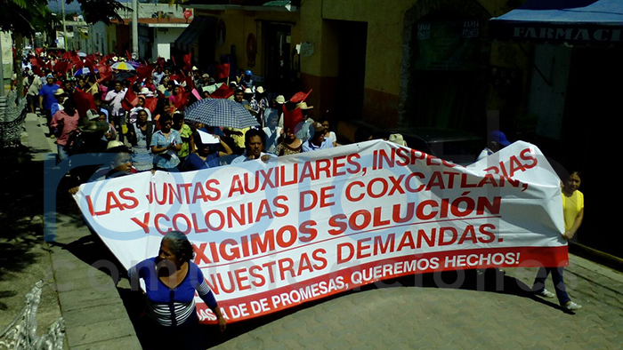 Se manifiesta, nuevamente, Antorcha Campesina en Coxcatlán