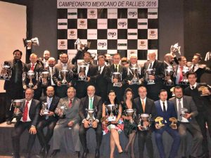 Campeones del Campeoenato Mexicano de Rallies 2016