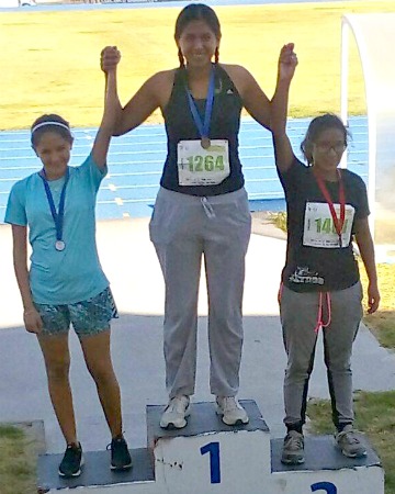 Campeona Estatal Poblana en Impulso de Bala