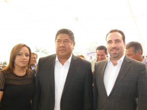 Pdt. Ajalpan y Secretario de Desarrollo  Rural, Rodrigo Riestra Piña