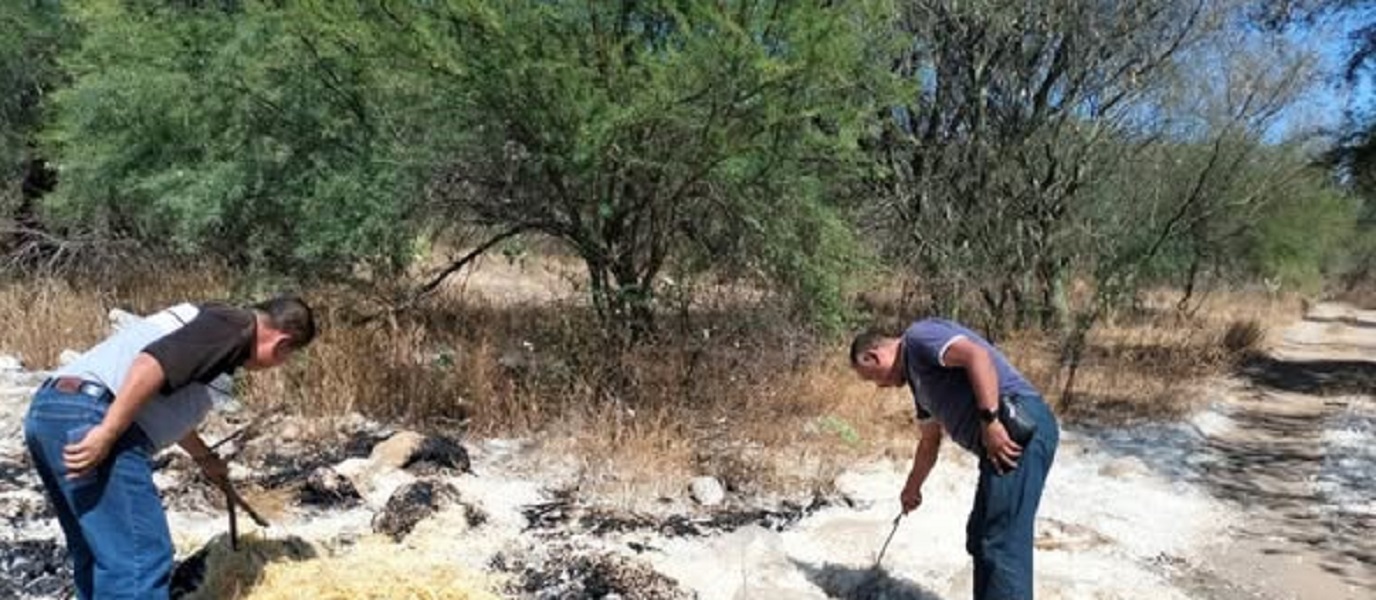 Autoridades municipales inspeccionan y toman acciones en predio afectado por tiradero clandestino.