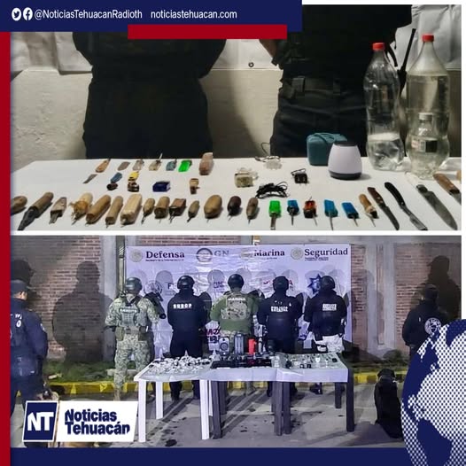 Autoridades estatales y federales realizaron operativos de revisión en los penales de Puebla y Huauchinango, donde aseguraron drogas, celulares y objetos punzocortantes.