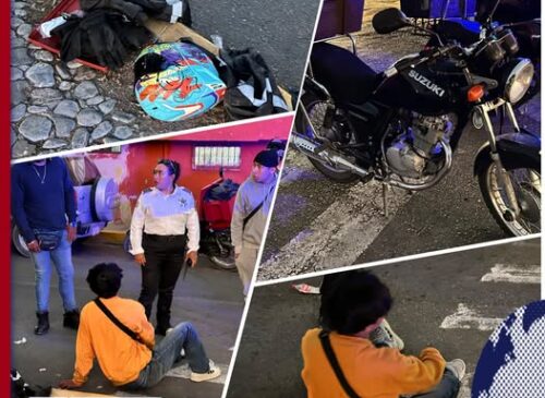 Repartidor resultó lesionado tras un accidente en la 2 Poniente y Vía Puebla, en Tehuacán; el conductor responsable se dio a la fuga.