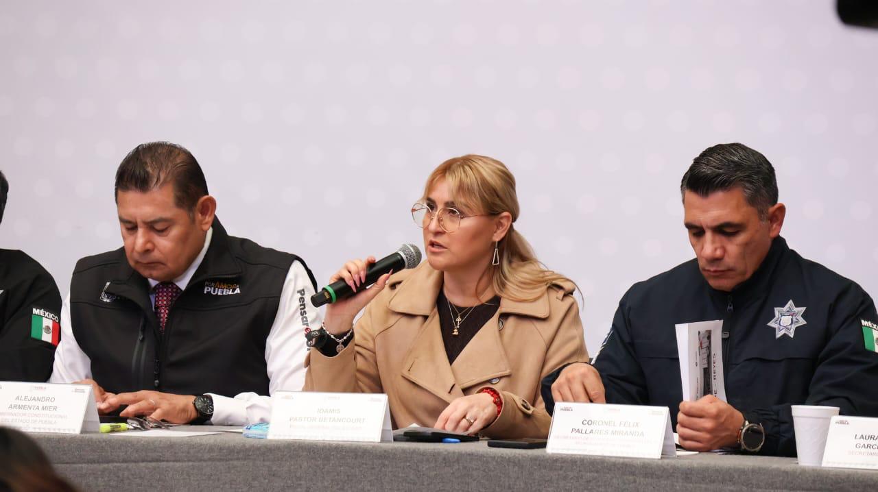 La Fiscal General del Estado, Idamis Pastor Betancourt, presentó los resultados en materia de seguridad, destacando la reducción del narcomenudeo, acciones contra la violencia de género y operativos interinstitucionales en Puebla.