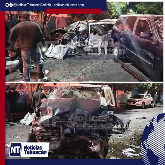 Accidente en Pastor Rouaix deja a un conductor prensado y gravemente lesionado.