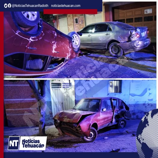 Choque múltiple en la colonia Ignacio Zaragoza; conductor habría huido del lugar.