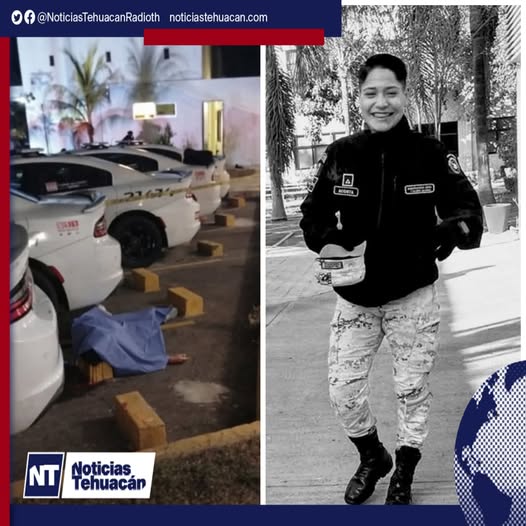 Autoridades resguardan el área donde fue localizada sin vida una agente de la Guardia Nacional.