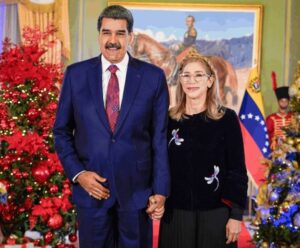 Nicolás Maduro y su esposa